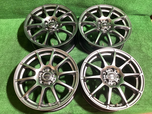 A-TECH シュナイダー 16インチアルミホイール 6.5J ＋48 5H PCD100 4本セット E1-4 EM_画像1