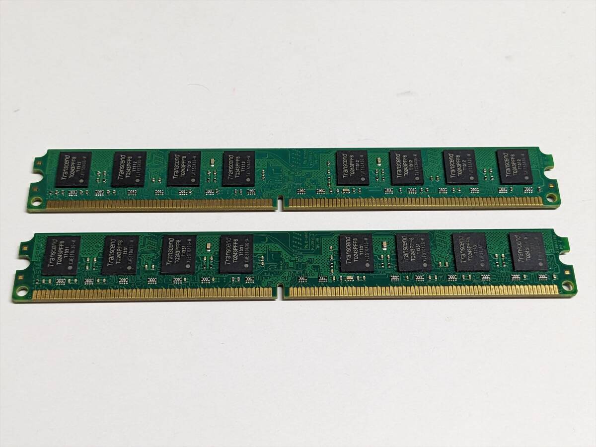 動作確認済! Transcend DDR2-800 PC2-6400U 2GB×2枚（合計4GB）②の画像3