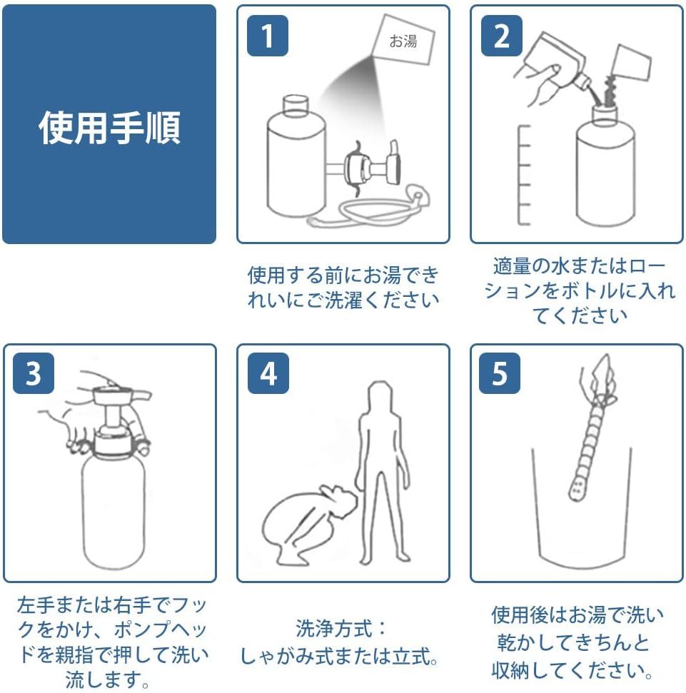 600ml容量 Soxeeh 多目的洗浄器 クレンジングポンプ エネマシリンジ 浣腸器 アナル洗浄 手動ポンプ式 600ml大容量の画像5