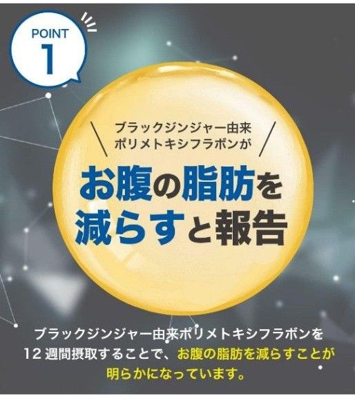 体脂サポート お腹の脂肪 内臓脂肪 皮下脂肪を減らす  ブラックジンジャー αリポ酸配合 機能性表示食品 30日分 5個セット