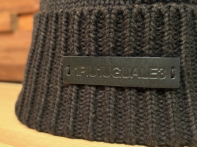 ♪送料無料★1piu1uguale3★パネル ニット帽★panel beanie★キャップ★ビーニー★品番:G051★2018AW★ブラック★黒★F★検索 AKM wjk♪の画像2