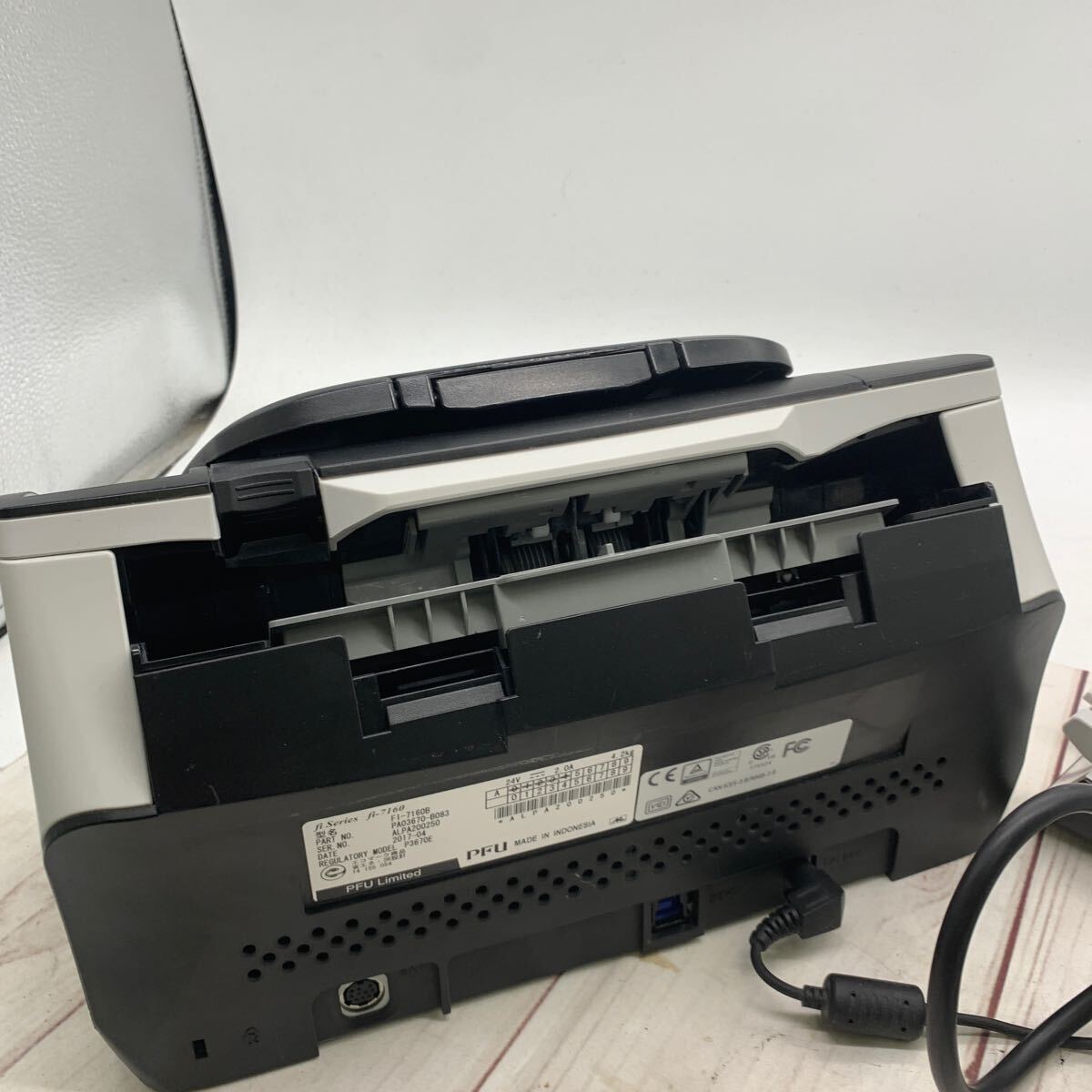 *B999* roller exchange necessary total scan 196222 sheets FUJITSU image Scanner FI-7160B Fujitsu used 2018 year made scanner 