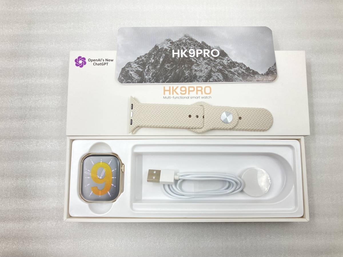  новое поступление *HK9PRO смарт-часы 45mm японский язык телефонный разговор кровяное давление измеритель пульса . средний концентрация нераспечатанный товар 