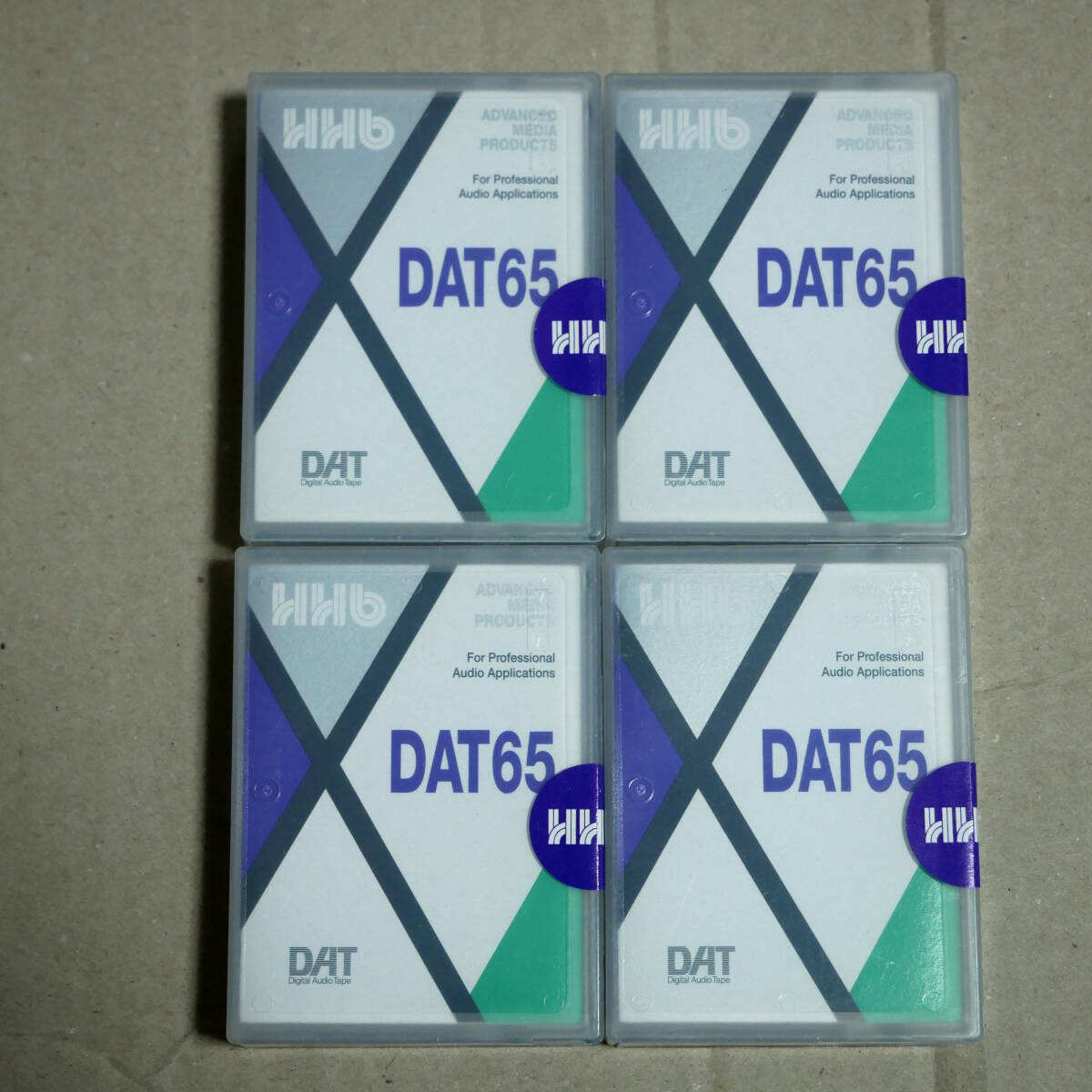 ★☆新品・未開封☆★DATテープ HHB DAT65 For Professional Audio Applications 65分用4本セット☆★_画像1