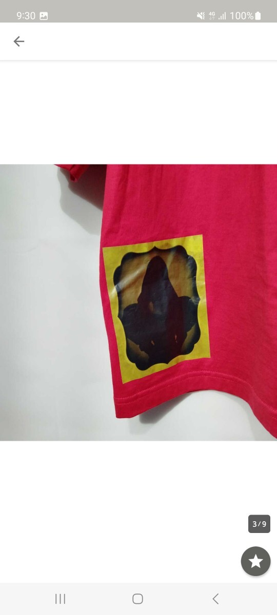 バーバリー　BURBERRY　現行タグ　半袖シャツ　Tシャツ　変型シャツ　赤　レッド　バーバリーロンドンイングランド　オーバーサイズ_画像3