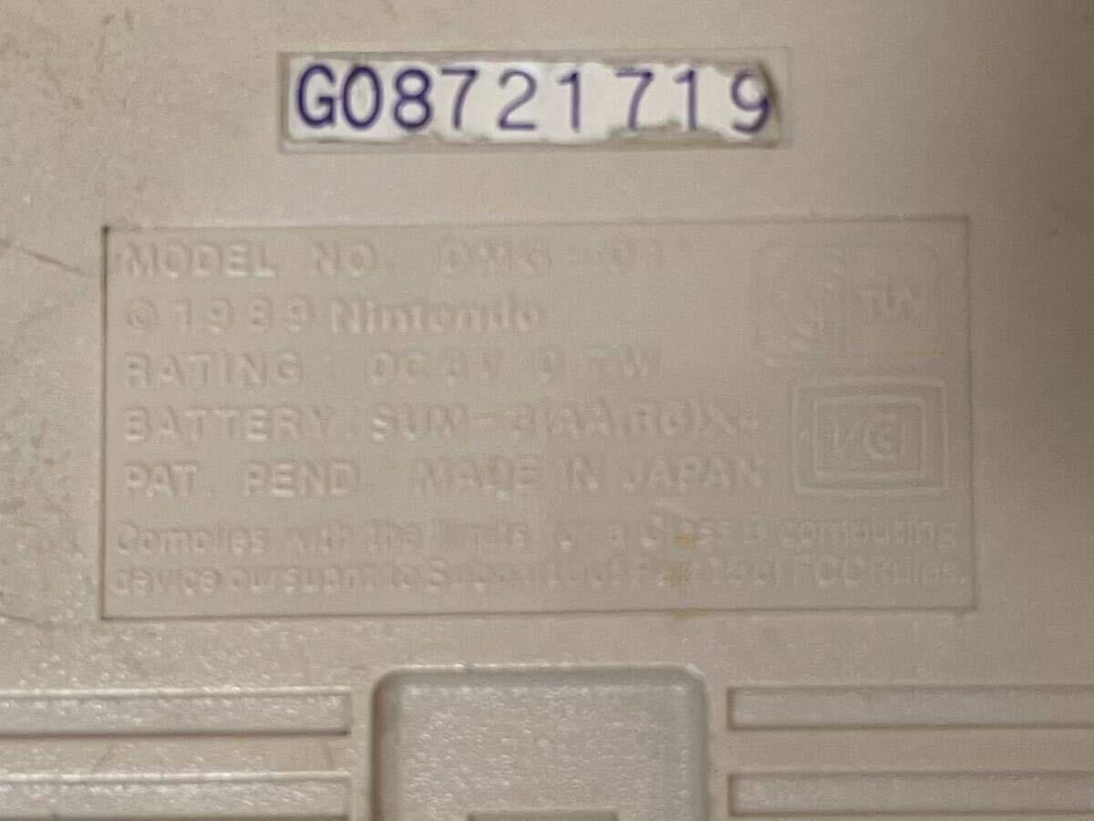 ゲームボーイ 初代 任天堂 Nintendo GAMEBOY ゲーム レトロ 当時物 1989年製 カセット 初代ゲームボーイ ニンテンドー _画像5