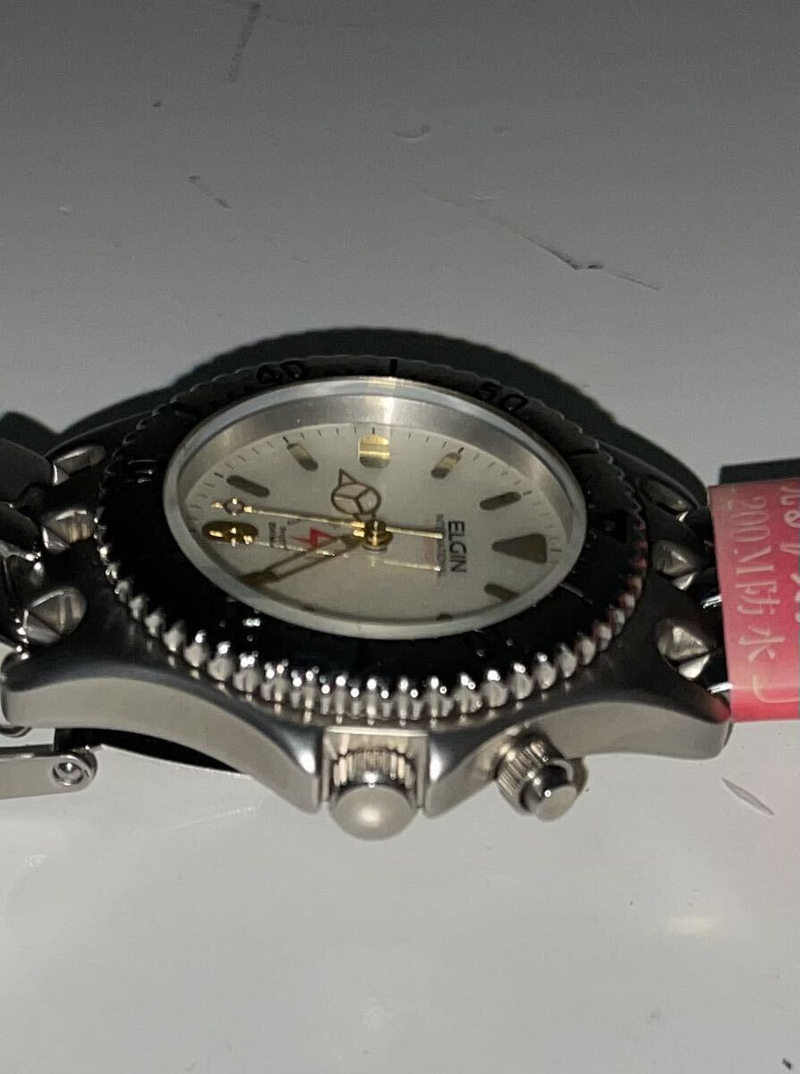 未使用 腕時計 ELGIN エルジン 時計 FK-627-A ダイバー メンズ アナログ クォーツ ブランド アクセサリー ファッション_画像4