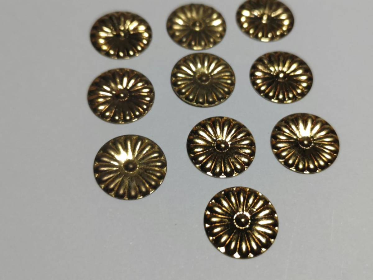 ★４分【菊紋金具】直径12ｍｍ ｘ（20枚） 神殿、神輿、ミニ山車、神棚金具です。_画像4