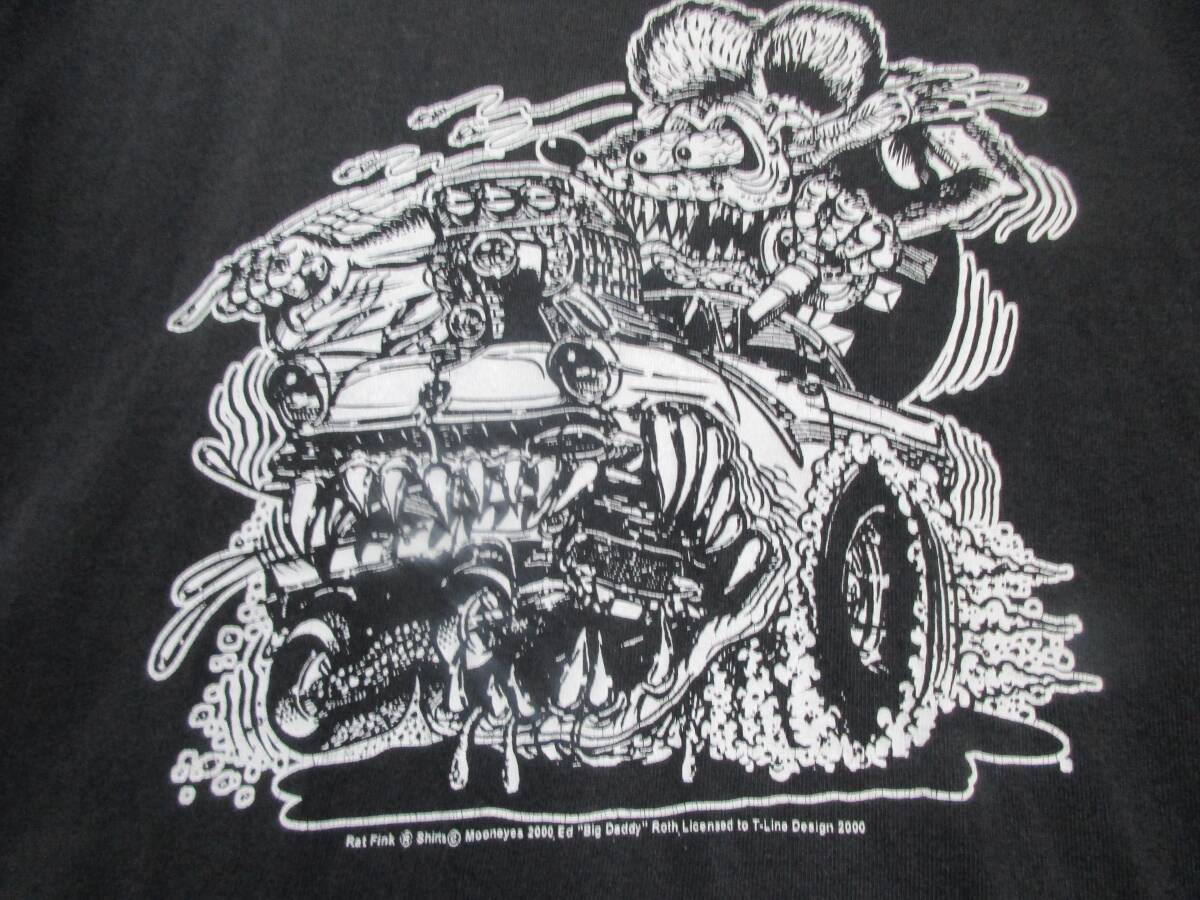 ★送料無料★RATFINK ラットフィンク プリント Tシャツ サイズ M ※ALL SPORT MADE IN U.S.A.USA製 2000年の画像6
