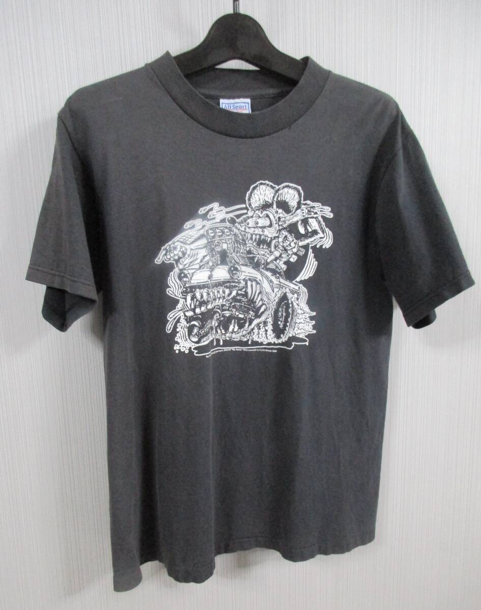 ★送料無料★RATFINK ラットフィンク プリント Tシャツ サイズ M ※ALL SPORT MADE IN U.S.A.USA製 2000年の画像1