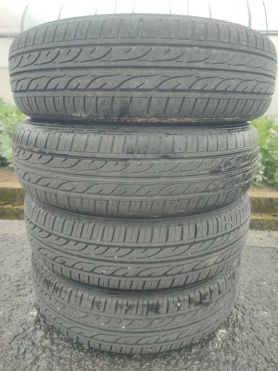 ダイハツタント(CBA-L350S)純正14ｲﾝﾁアルミホイールと14ｲﾝﾁタイヤ(DUNLOP DIGI-TYRE EC202)