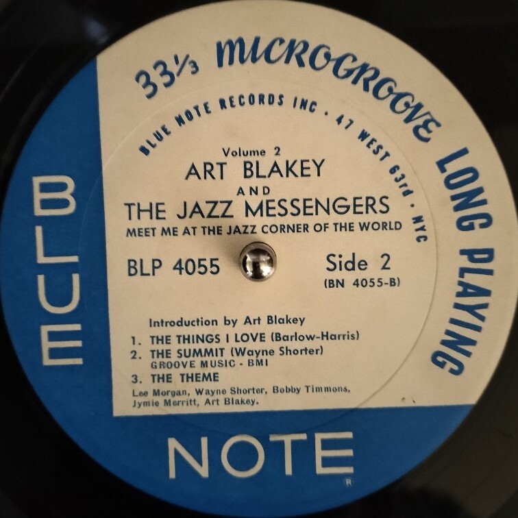 【オリジ】BLUE NOTE盤 ART BLAKEY & THE JAZZ MESSENGERS Meet You at The Jazz Corner of The World vol.2 Lee Morgan Wayne Shorterの画像6