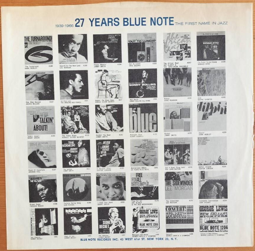 BLUE NOTE NY RVG シュリンク付き MONO盤 KENNY BURRELL／Blue Lights vol.2 Louis Smith Tina Brooks ケニー バレル ブルーノートの画像7