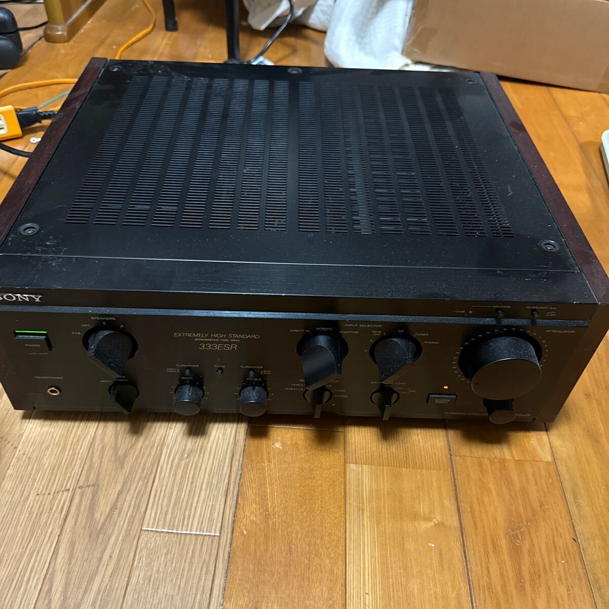 SONY ソニー オーディオプリメインアンプ TA-F333ESR オーディオ機器 通電のみ確認の画像1