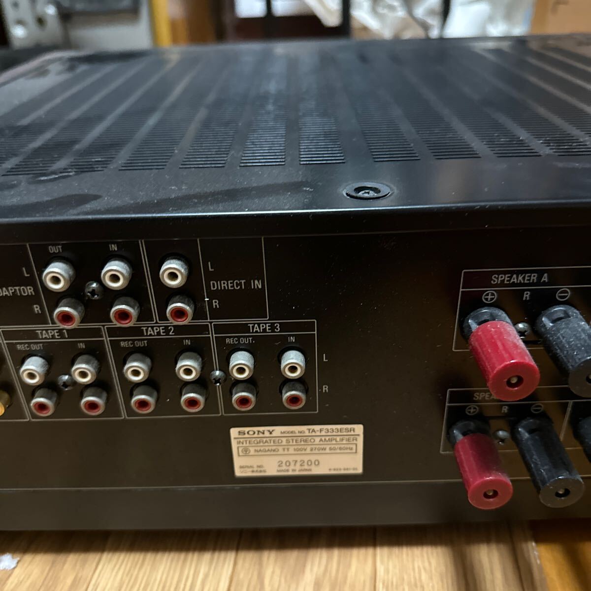 SONY ソニー オーディオプリメインアンプ TA-F333ESR オーディオ機器　通電のみ確認_画像7