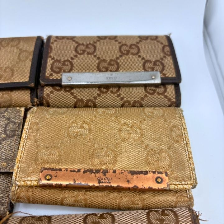 GUCCI Gucci bamboo GG рисунок и т.п. чехол для ключей 10 позиций комплект продажа комплектом 