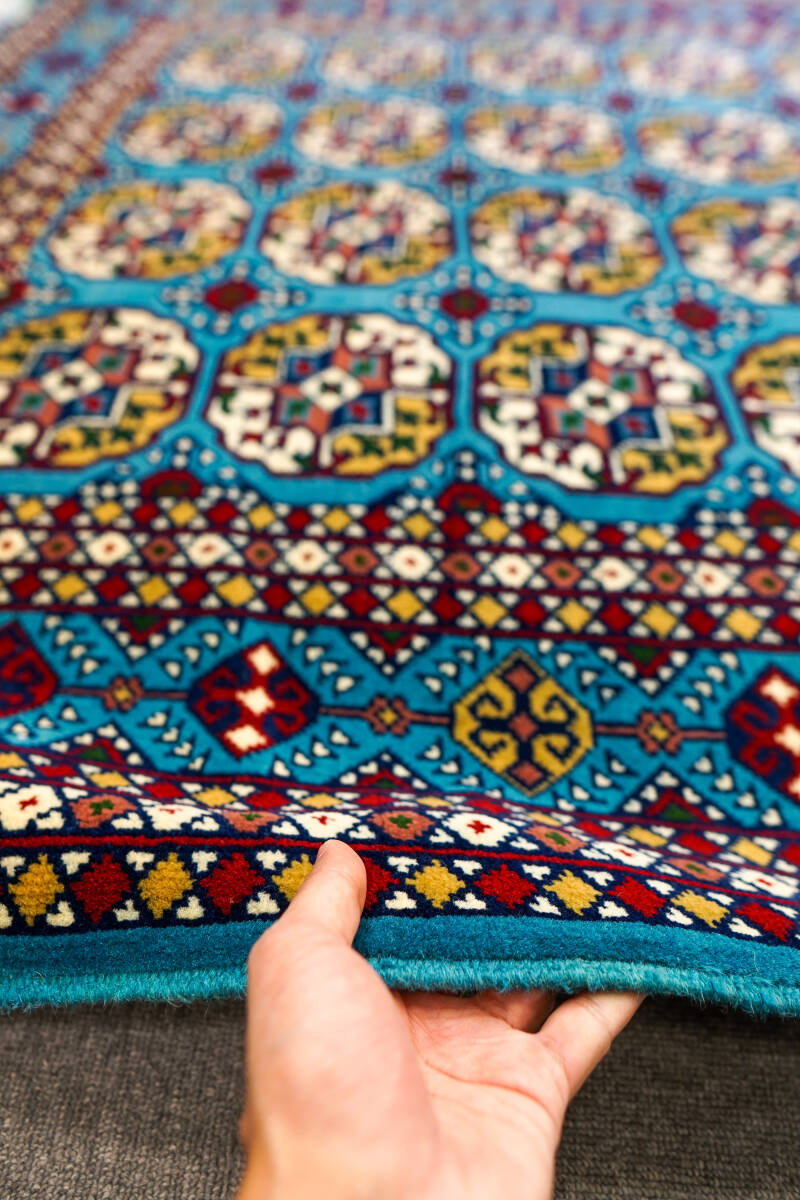 210×155cｍ【アフガニスタン手織り絨毯　ERSARI】ペルシャ絨毯
