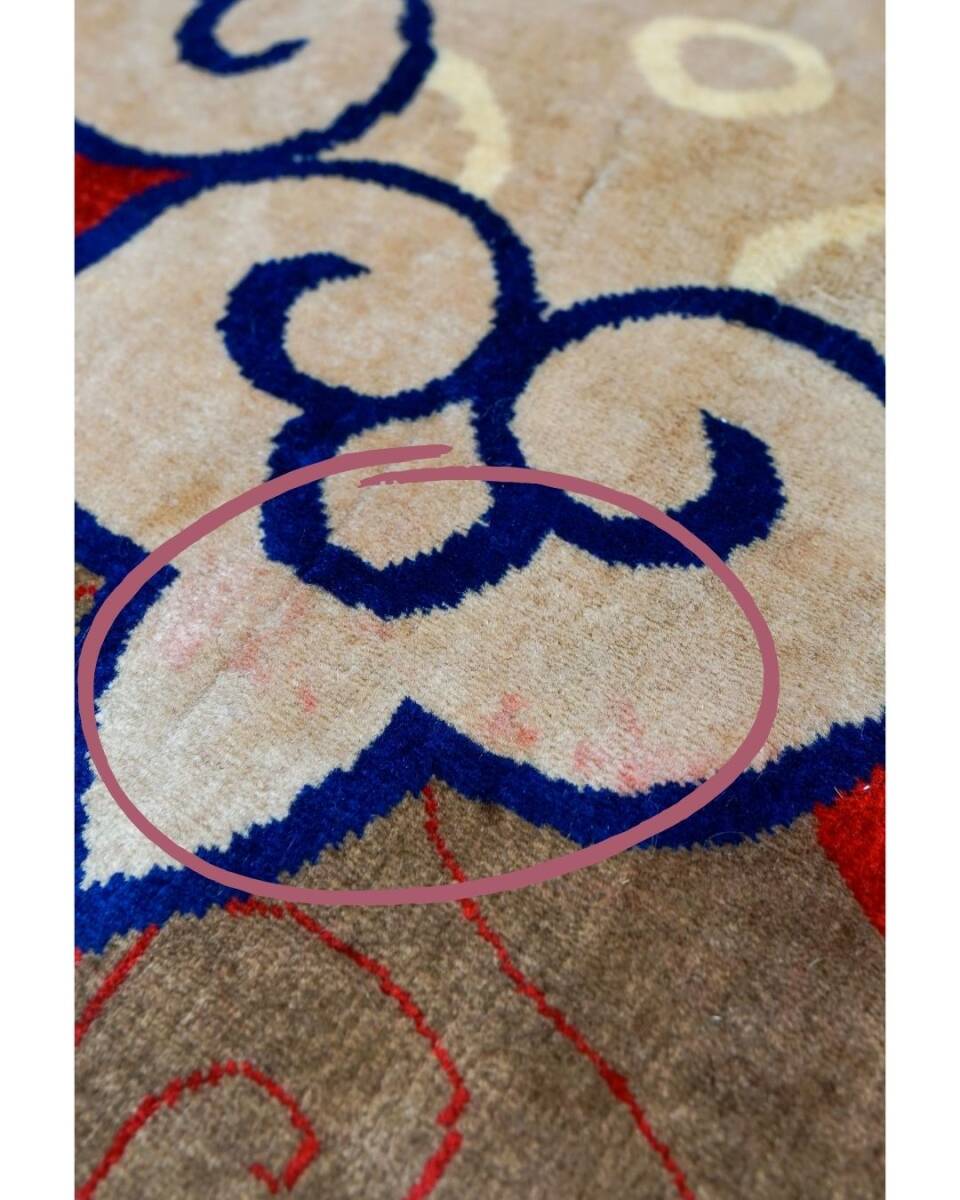 SALE ! パキスタン手織り絨毯　ウール 　size:269×203cm　リビングラグ ペルシャ絨毯 