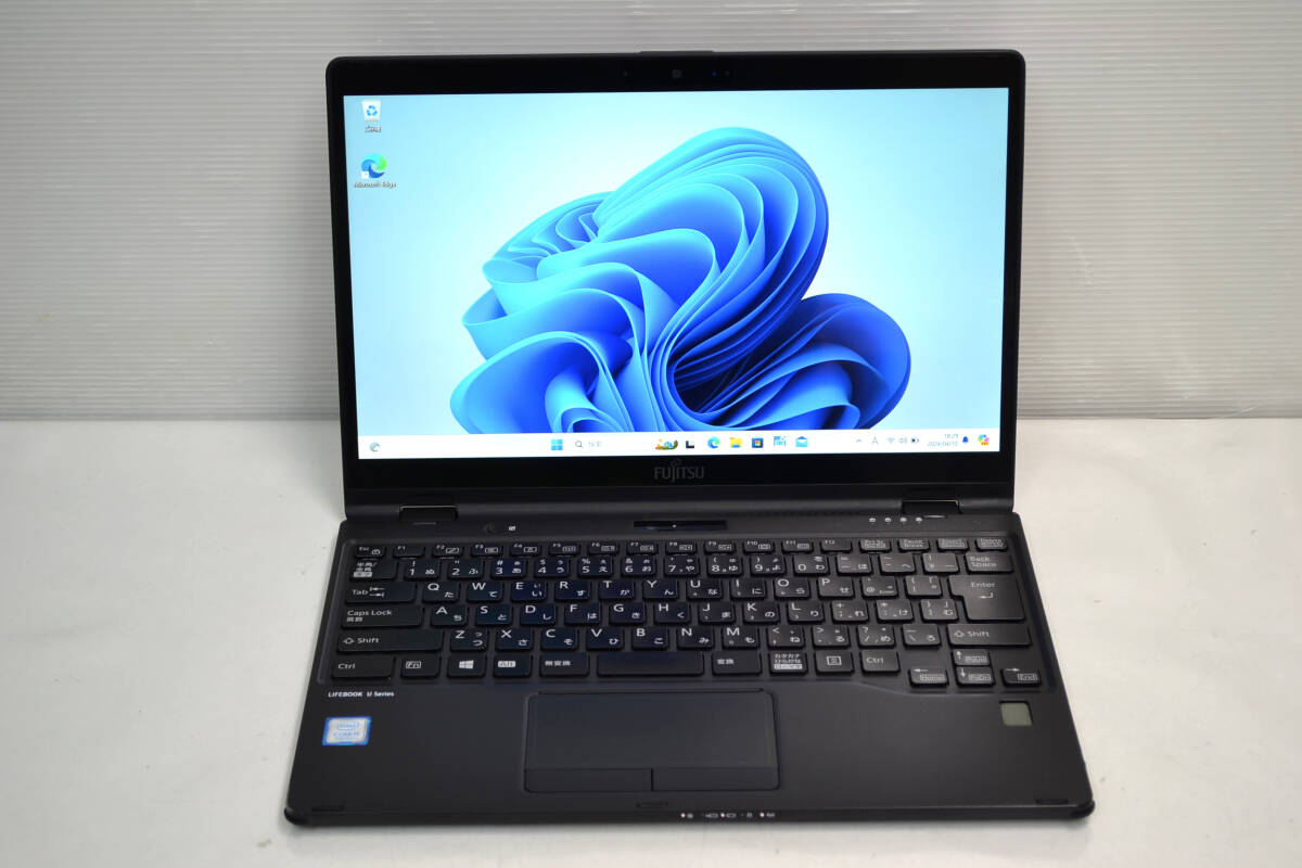 2-in-1PC SIMフリー 富士通 lifebook U939X/A Core i5-8365u メモリー8G SSD256G 13.3フルHDタッチパネル液晶 Webカメラ Wifi Windows11の画像1