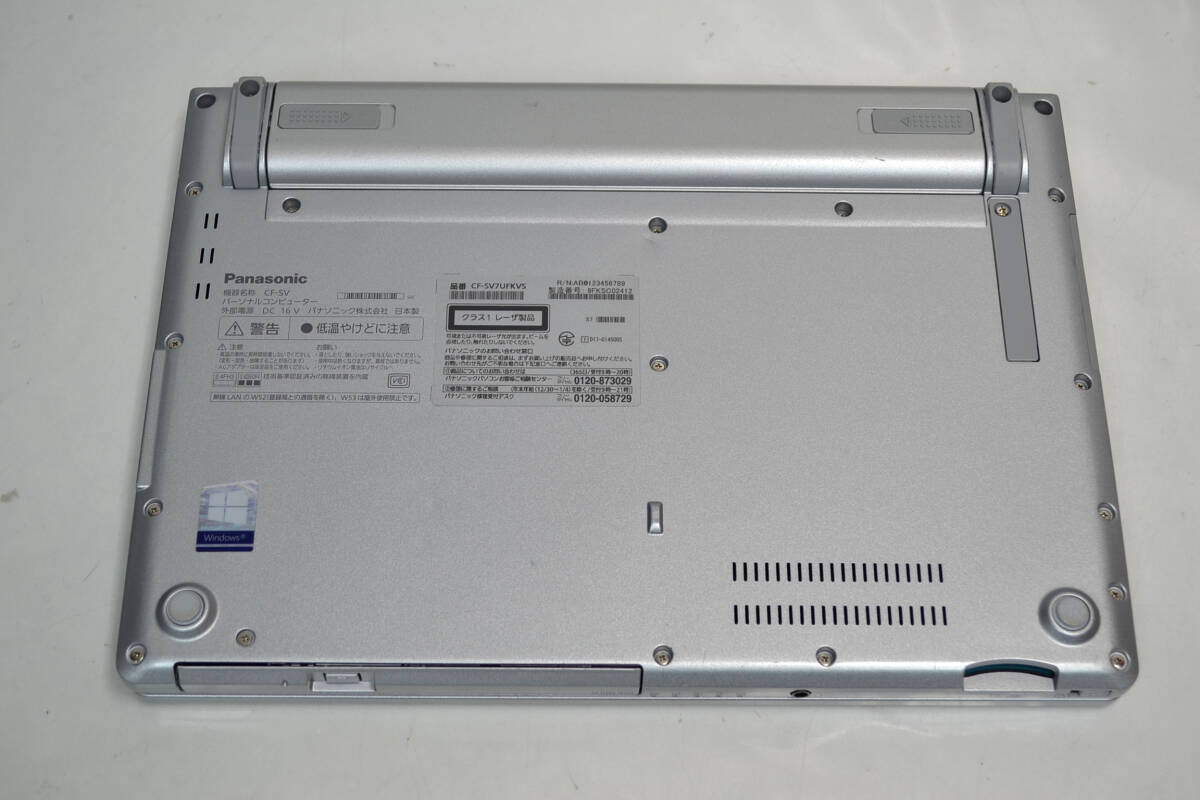 Panasonic Let's note SV7 (CF-SV7UFKVS) Corei7-8650U 12.1インチ液晶 メモリー16G Webカメラ Wifi SIMフリー ジャンクの画像8