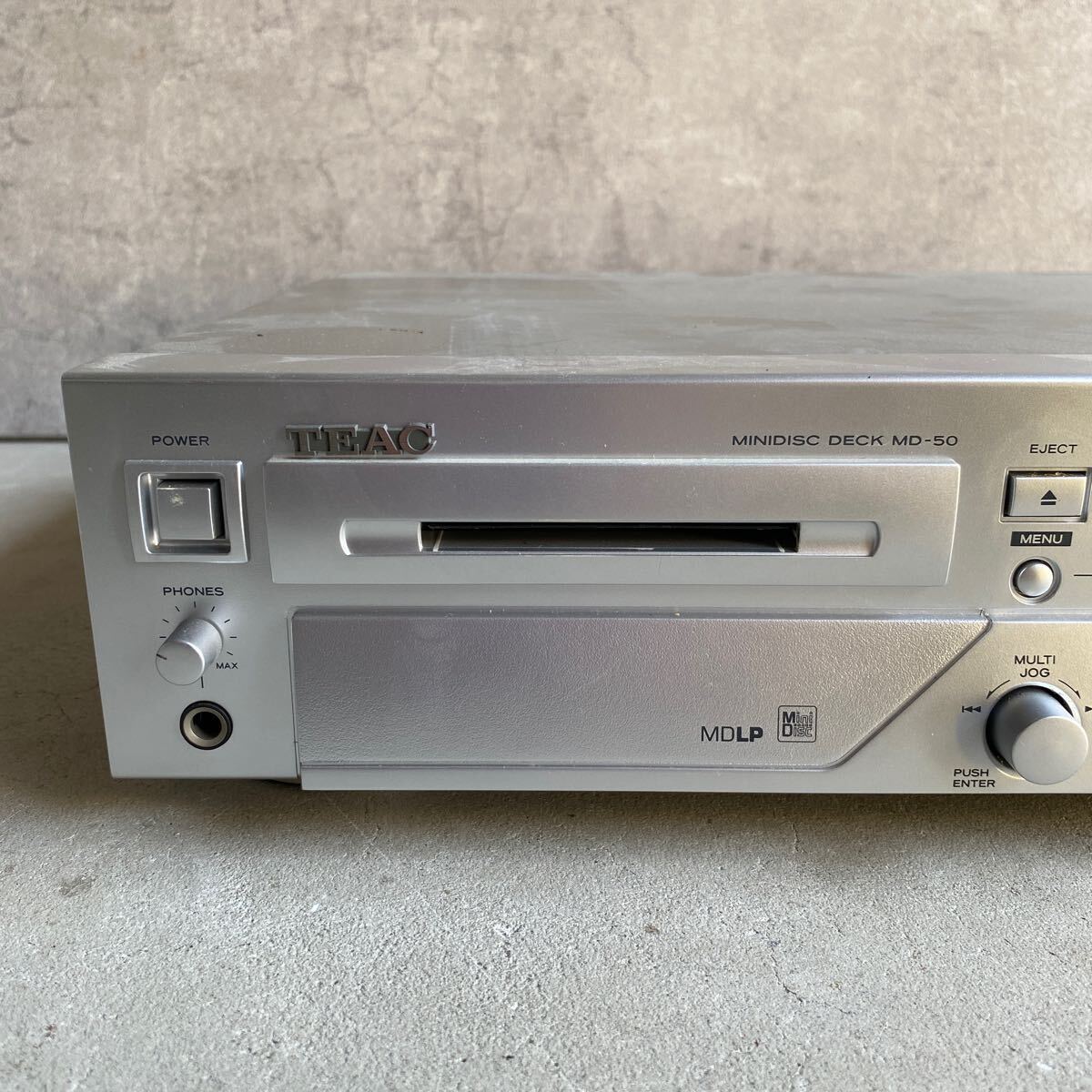 【FZ240947】 TEAC MDプレーヤー MD-50 MDデッキ の画像2