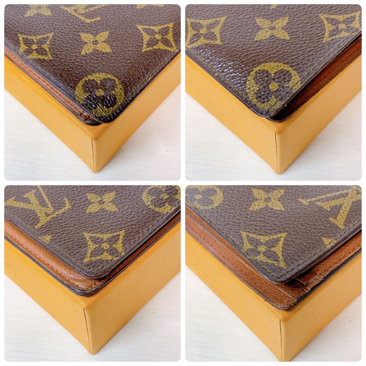 A071【正規品】LOUIS VUITTON ルイヴィトン モノグラム ポルトモネ ビエ 二つ折り財布 M61669/8904RAの画像10