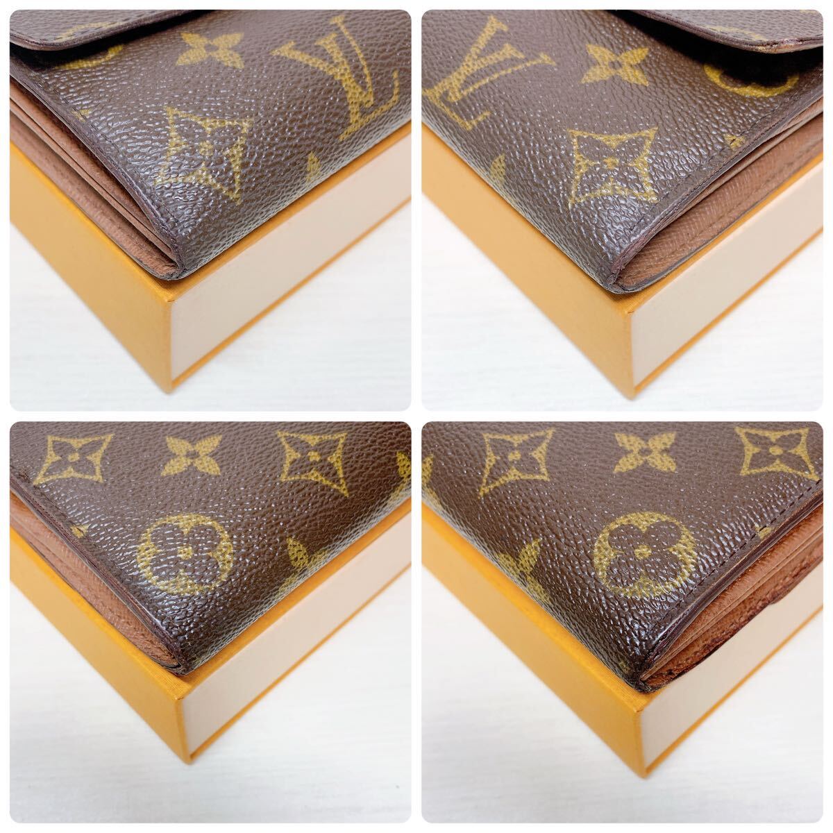 A083【外観極美品】LOUIS VUITTON ルイヴィトン モノグラム ポルトフォイユ サラ 二つ折り財布 長財布 ウォレット M61734/TH2078_画像9