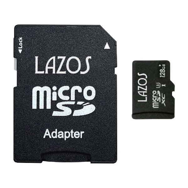 ◆送料無料/定形郵便◆ 大容量128GB microSDXCカード Class10 SD専用アダプタ付属 SDカード データ保存 メモリーカード ◇ ラゾスSD128GBの画像3