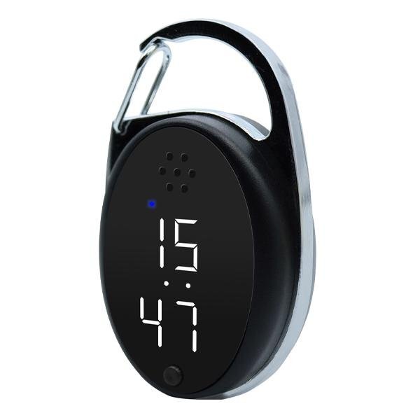 時計 デジタルウォッチ USB充電 カラビナ付 超音波 3段階モード 害虫 LED液晶表示 送料無料/規格内 ◇ 虫対策ウォッチカラビナHRN-582の画像7