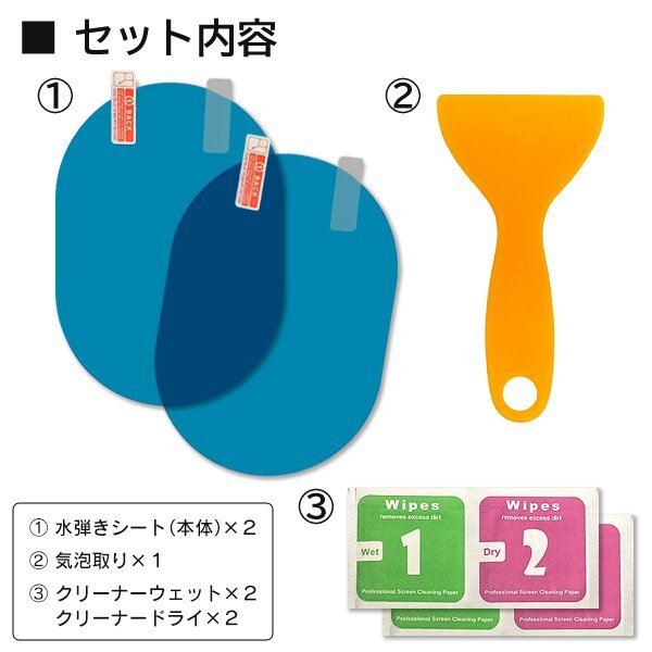 * free shipping / standard inside * water .. seat wide type left right set drop of water * cloudiness . prevention water-repellent side mirror . stick only * door mirror seal HOU