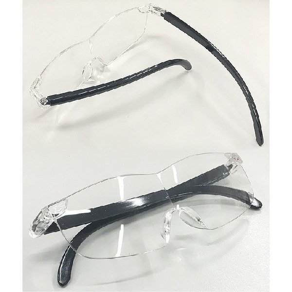 ◆送料無料(定形外)◆ ブルーライトカット メガネ型拡大鏡 拡大率1.3倍 眼鏡の上から掛けられる UVカット ◇ 1.3倍ブルーライトカットの画像7