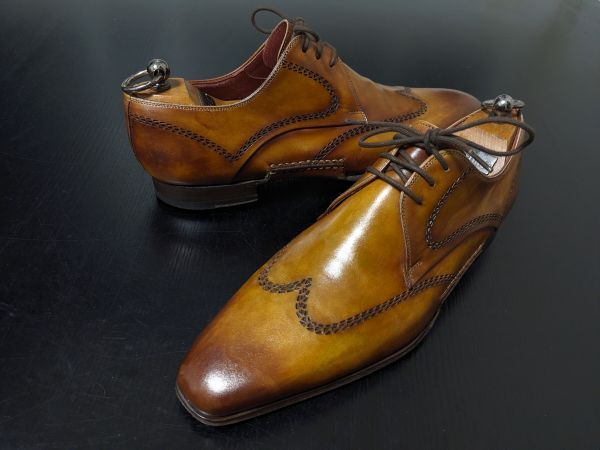  ultimate beautiful goods usage little Magna -ni39 Magnannio bread ke made law wing chip Anne teak brown dress shoes 8538