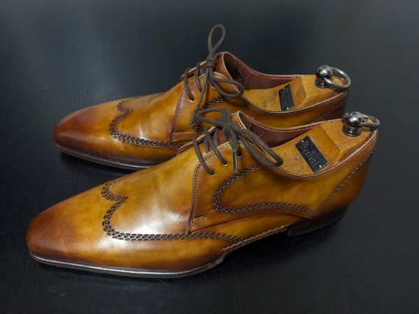  ultimate beautiful goods usage little Magna -ni39 Magnannio bread ke made law wing chip Anne teak brown dress shoes 8538