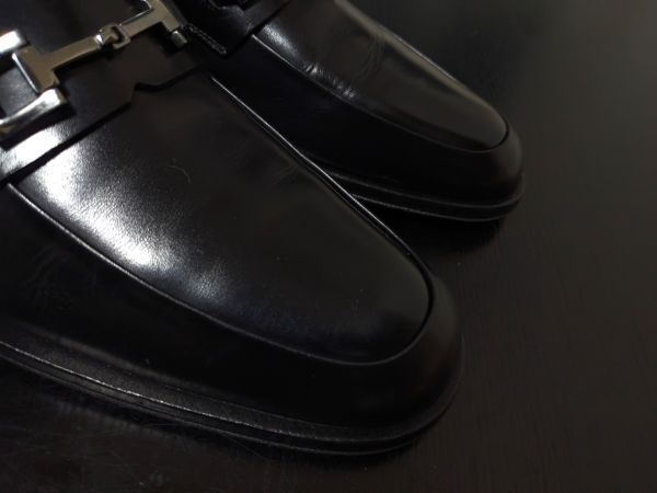 極美品 使用僅か グッチ 41E GUCCI ホースビット ドレスローファー 8556_画像5