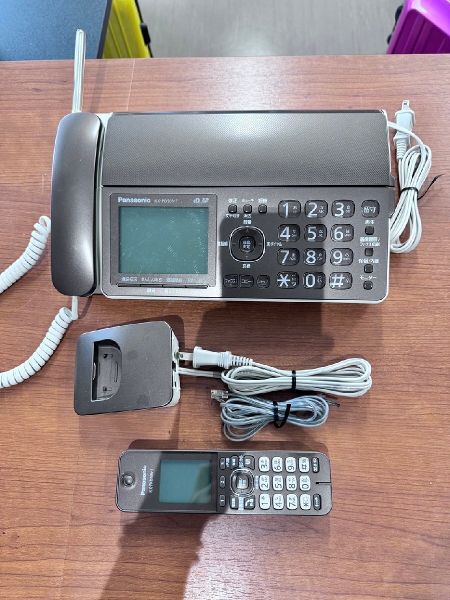 Panasonic パナソニック 電話機 FAX KX-PD503-T ジャンク品の画像1