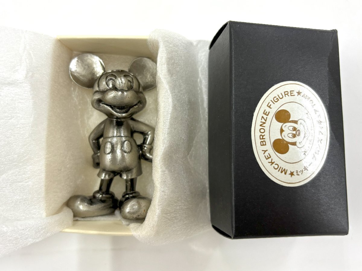  Disney [ Mickey Mouse ] bronze figure |Disney antique copper made toy * new goods * that time thing 