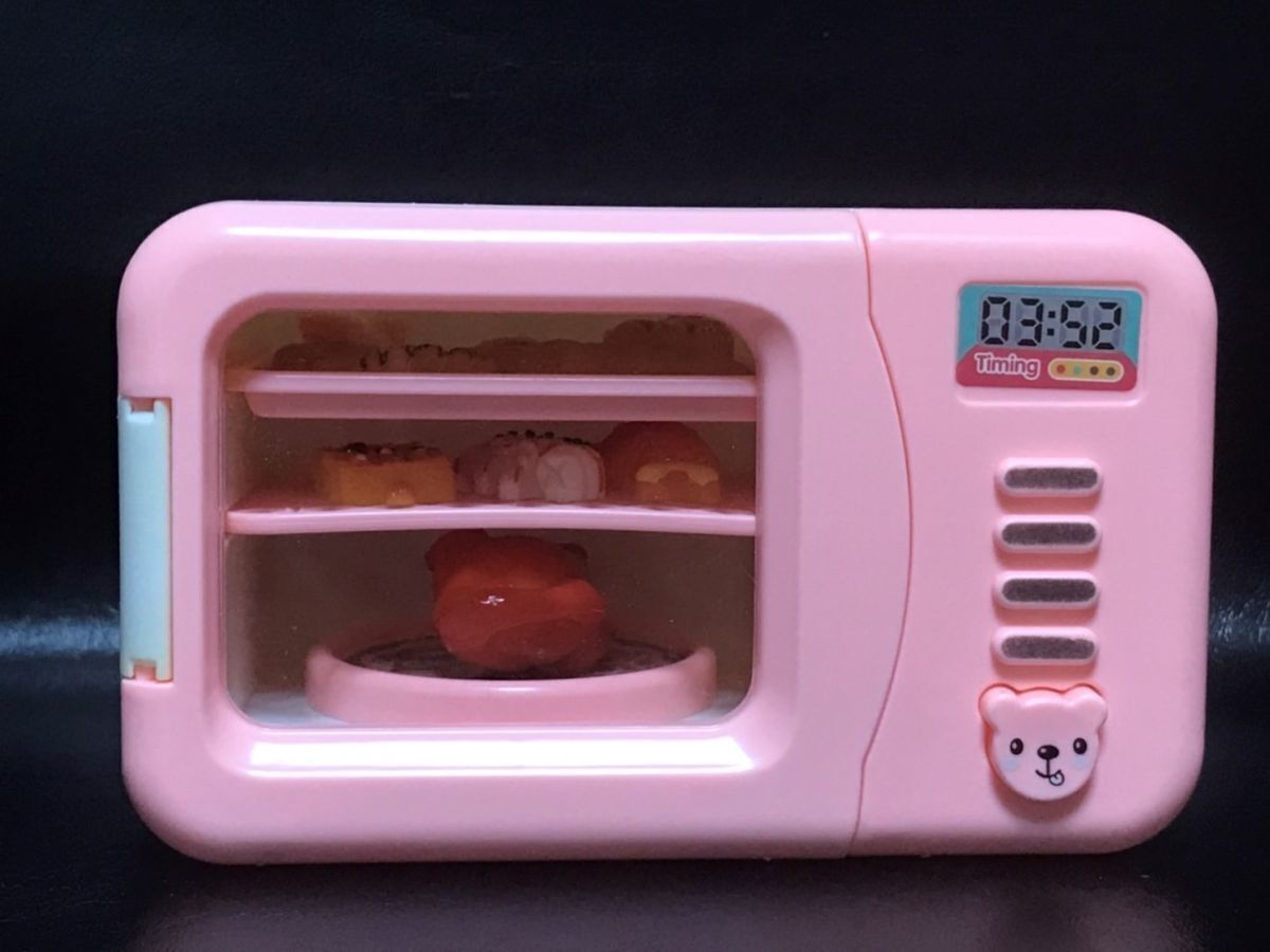  интересный за границей смешанные товары игрушечный микроволновая печь миниатюра еда комплект есть перевод B220920