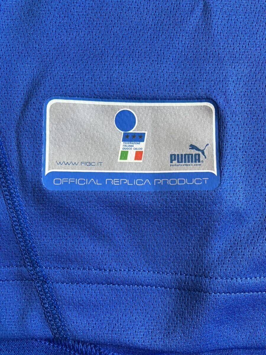 03/04 イタリア代表 PUMA HOME #7 DEL PIERO 長袖 L 未使用タグ付_画像7