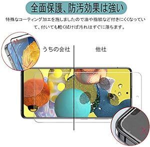 Qrivp ガラスフィルム Galaxy A51 5G ガラスフィルム 指紋認証対応 【3枚セット】日本旭硝子素材製 Galaxy_画像6
