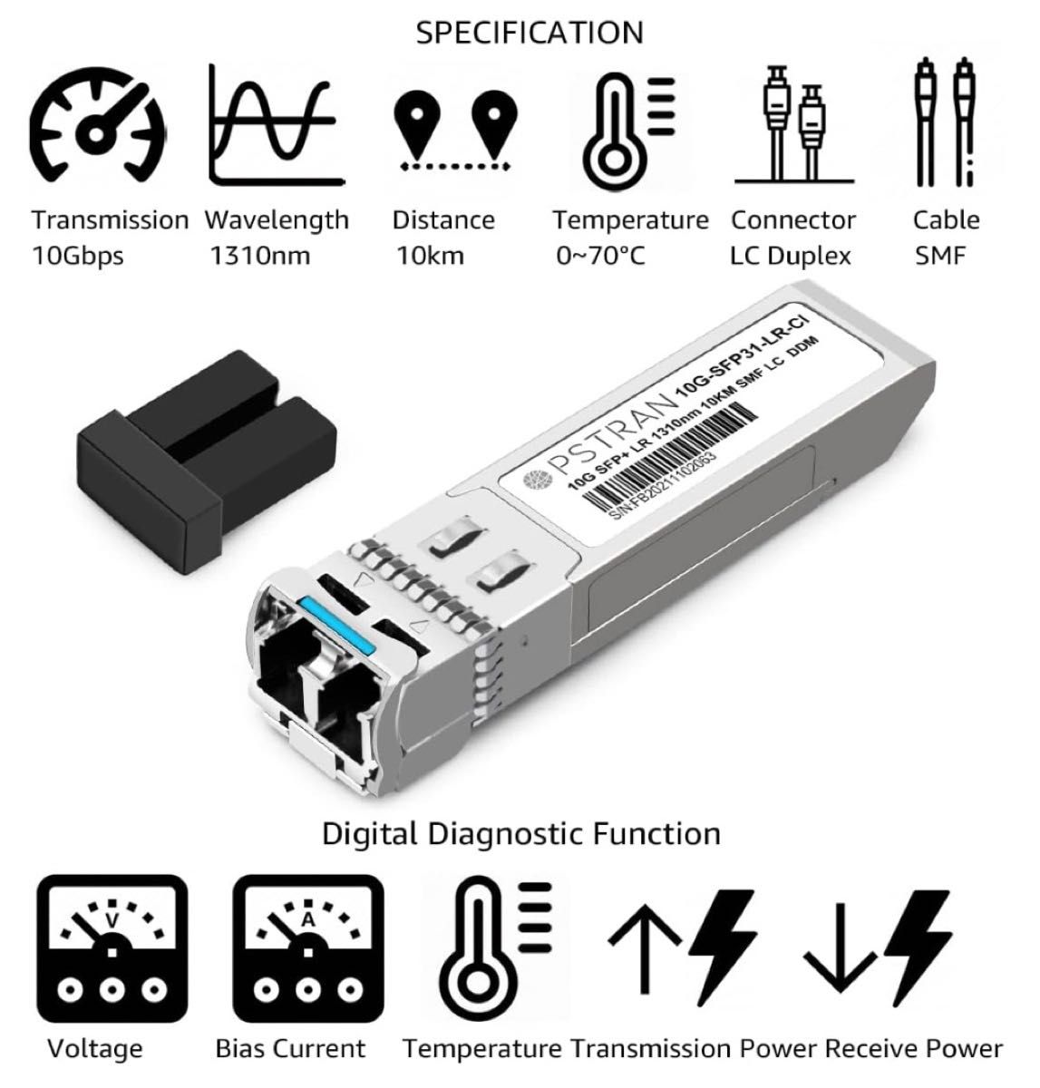 新品 OPSTRAN 10GBASE-LR SFP+モジュール Cisco SFP-10G-LR -LR-S -LR-X 互換