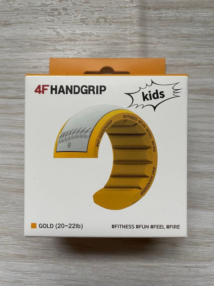 【新品・未使用】指トレ 野球ボール投げ トレーニング 小学生 リハビリ 強度10kg GOLD 4F HANDGRIP KIDS