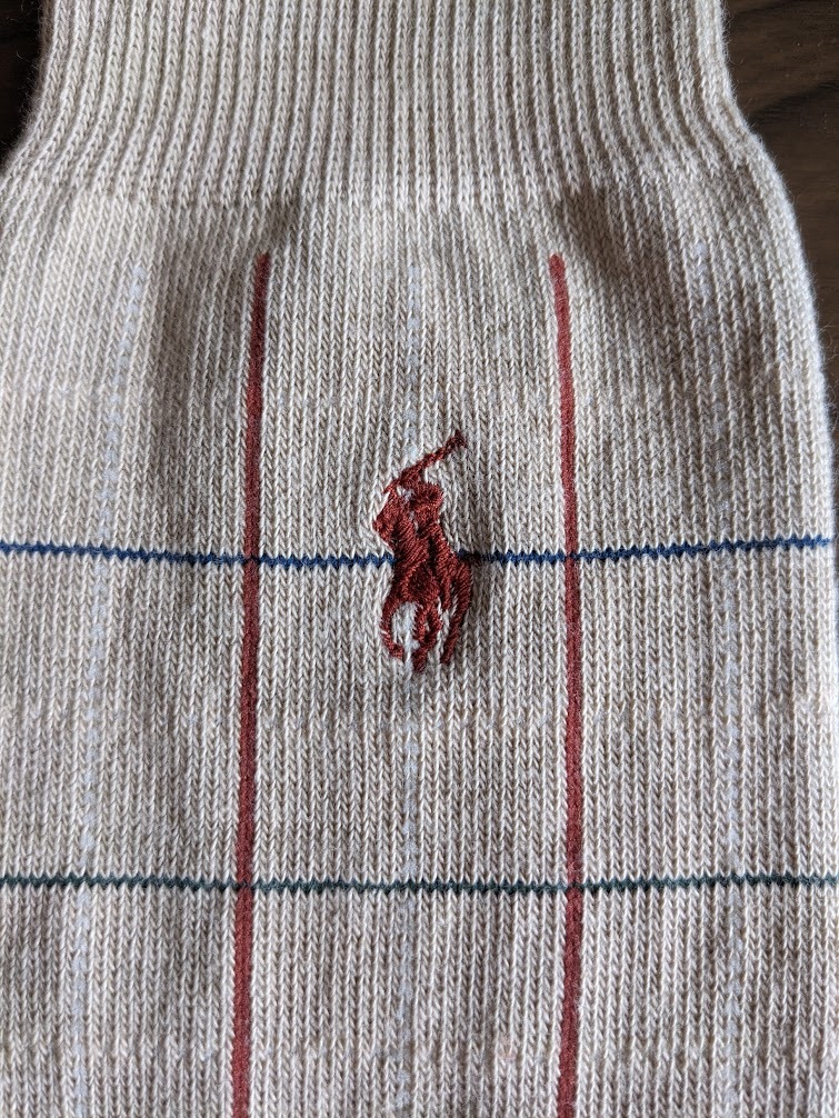 【未使用品】　ソックス　POLO　RALPH　LAUREN　25～27ｃｍ×2足_画像5