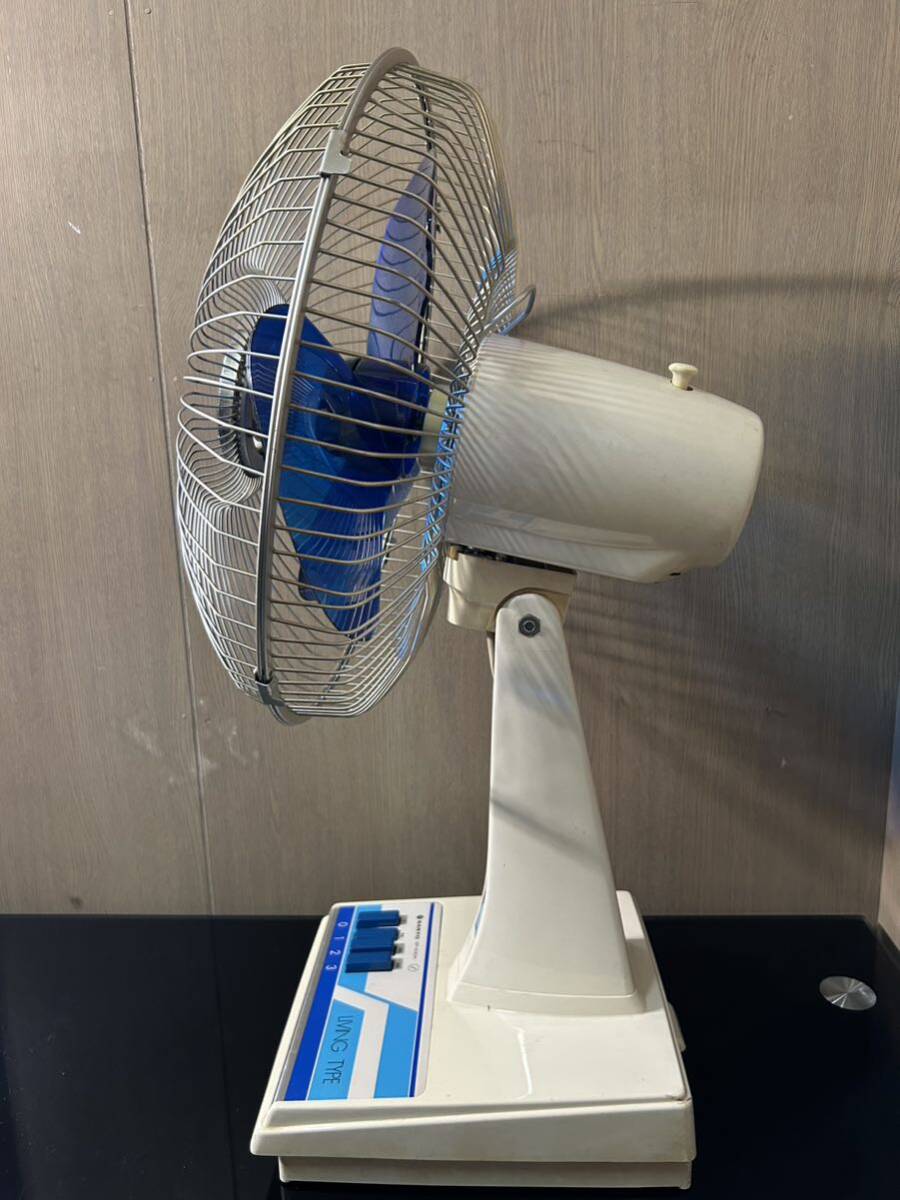 ★35 (美品/稼動品)SANYO サンヨー 扇風機 EF-A30A 型 昭和レトロ アンティーク ブルー の画像3
