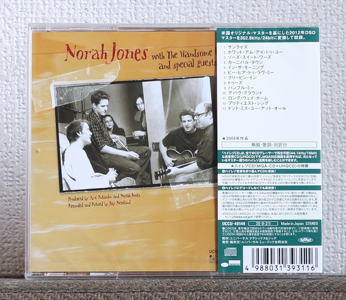  height sound quality MQA-CD/ Nora * Jones /Norah Jones/Feels Like Home/ The * band /The Band/Brian Blade/Dolly Parton/Blue Note/Hi-Res