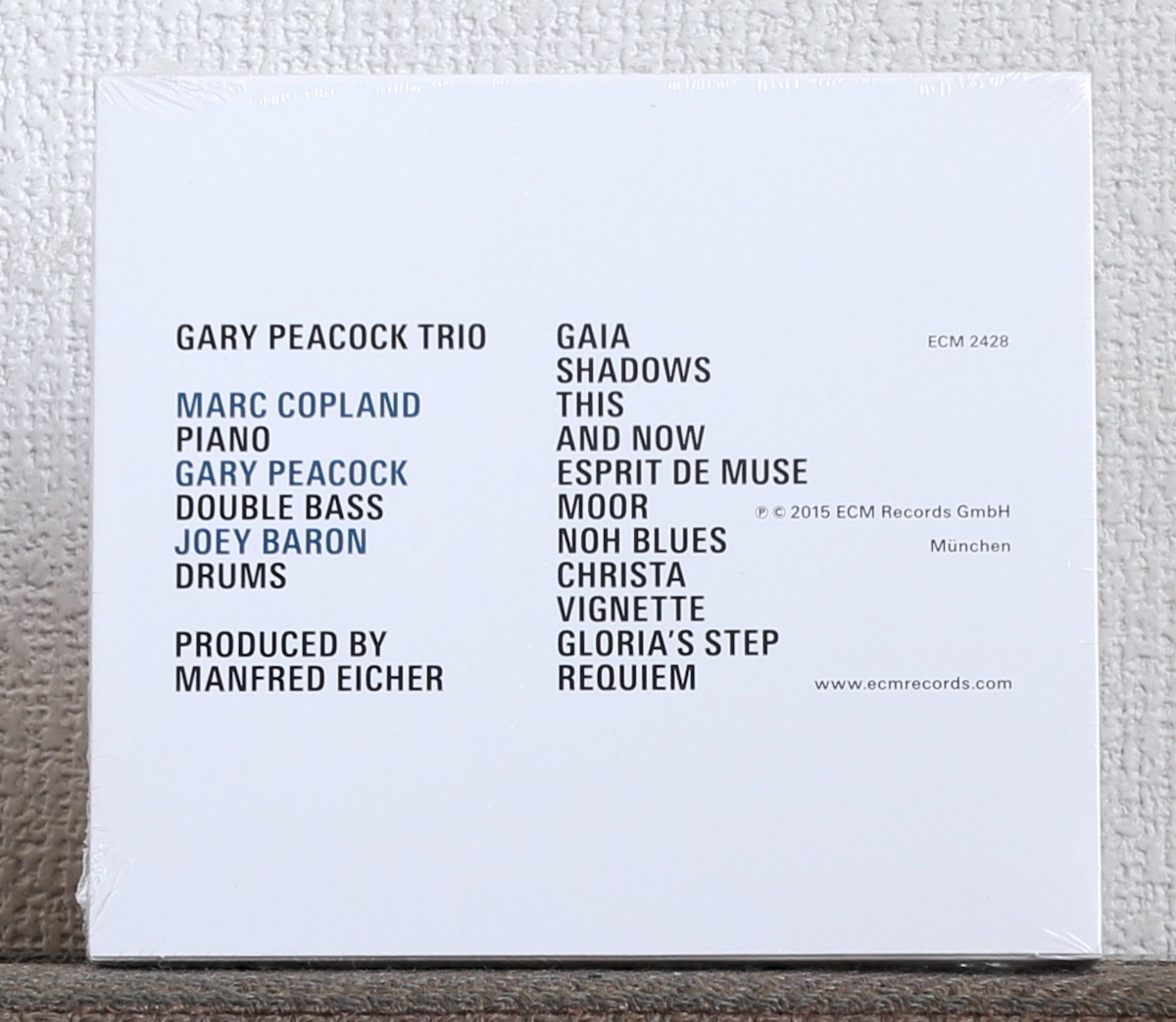 CD/ドイツ製/ECM/JAZZ/ゲイリー・ピーコック/マーク・コープランド/Gary Peacock/Marc Copland/Joey Baron/Now This/ピアノ・トリオの画像2