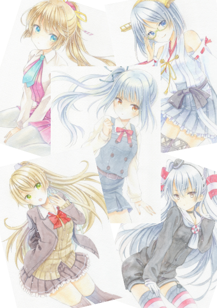 * hand-drawn illustrations * Kantai collection copying 10 pieces set 08*