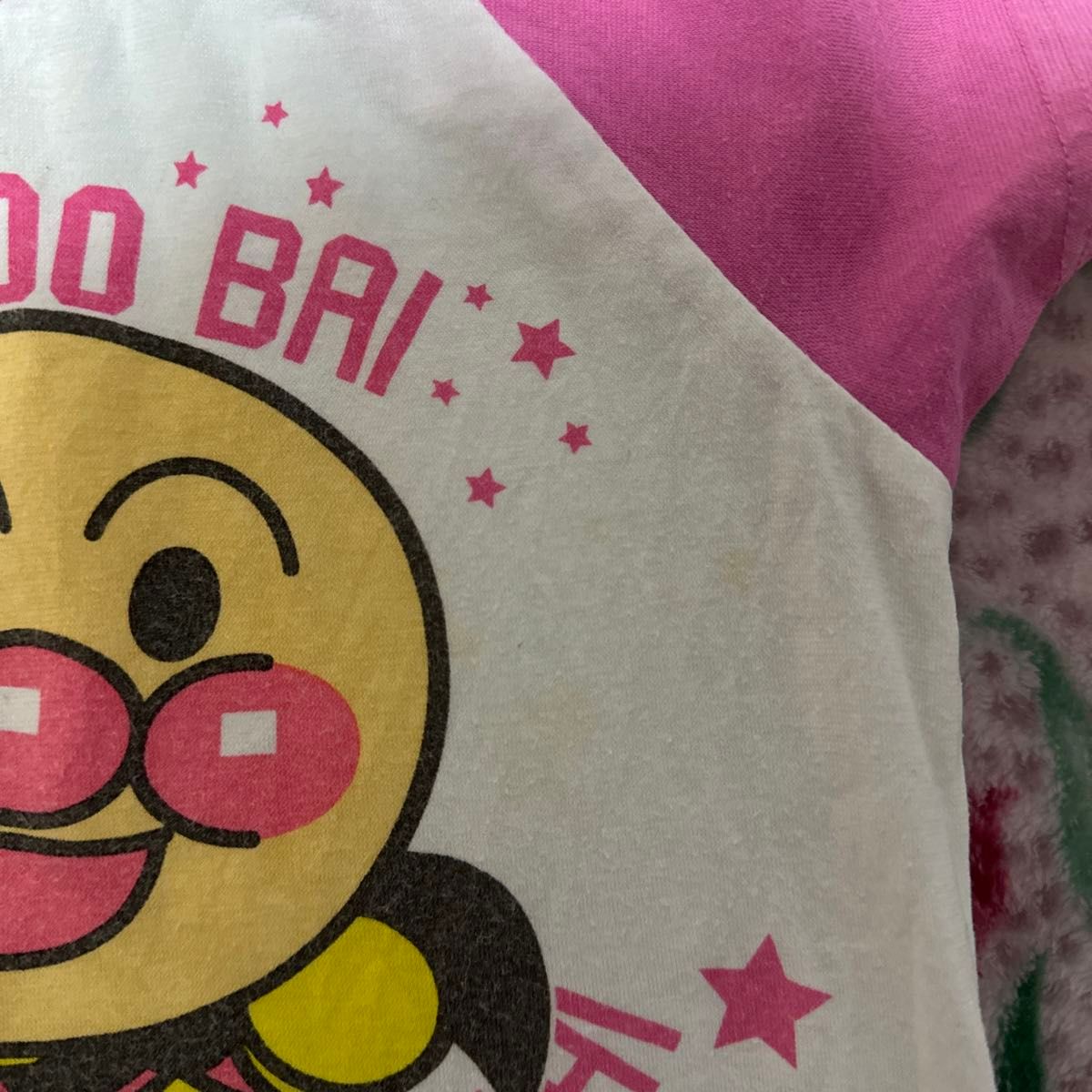 アンパンマン　パジャマ　90 上のみ　2枚まとめ売り　ベビーパジャマ 半袖Tシャツ BANDAI