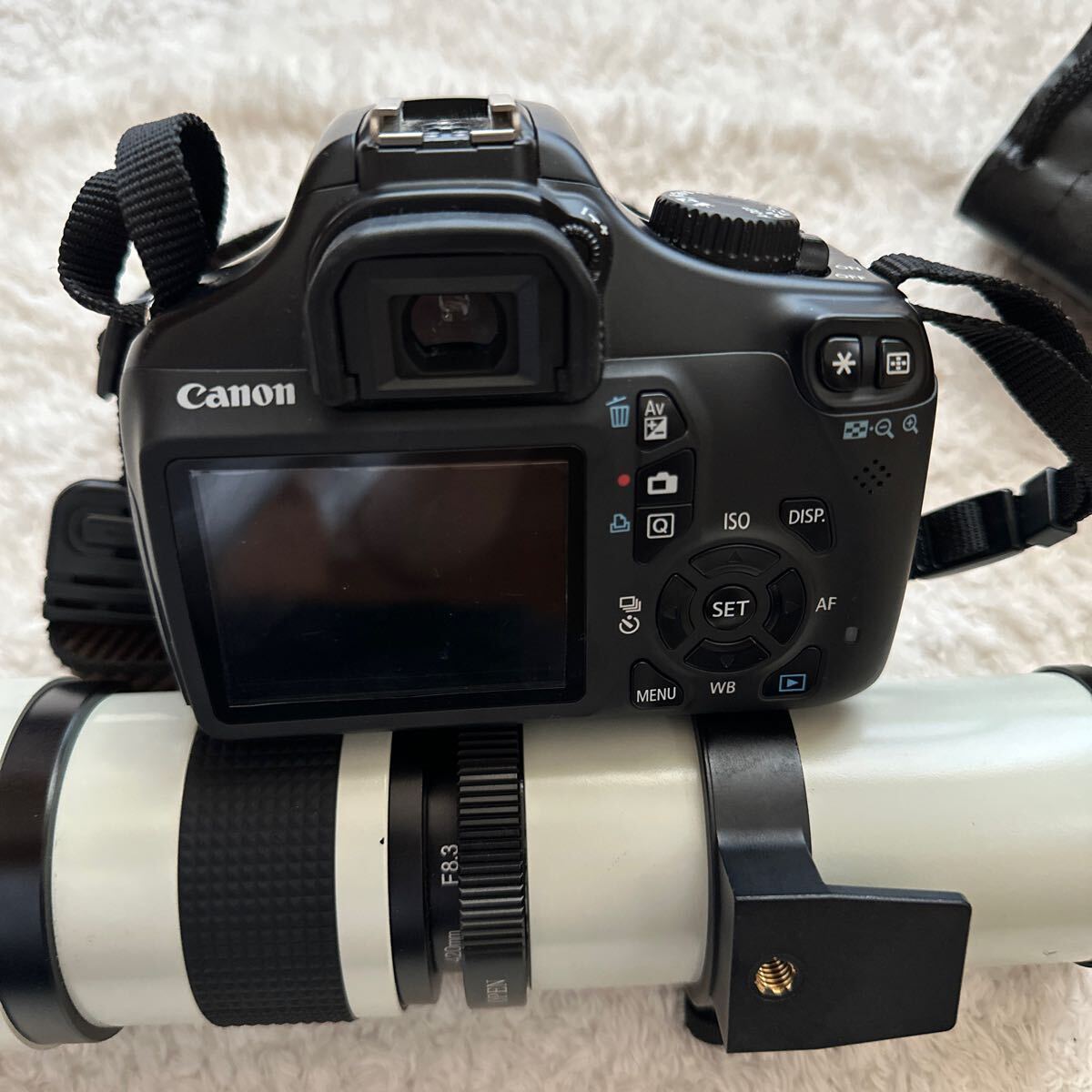 Canon EOS kiss X50 カメラ レンズ 望遠 本体 キャノンCANON 一眼レフカメラ DS126291 D.C 7.4V ボディの画像3