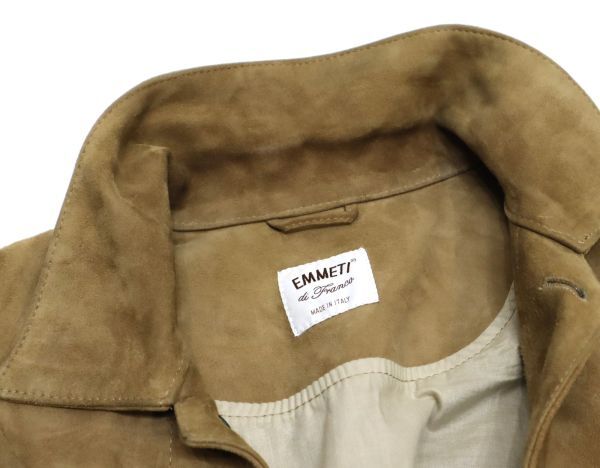 EMMETI JACK ゴート スエード ジャケット エンメティ 3rd type SUEDE JACKET G-ジャン型 参考価格¥137,500 ベージュ 44 JK-1_画像9