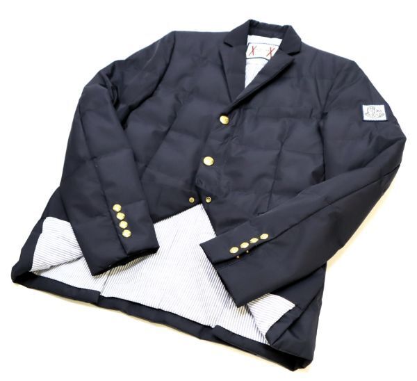 ★ 国内正規品 MONCLER GAMME BLEU NYLON DOWN BLAZER モンクレール ガムブルー ナイロン ダウンテーラードジャケット トムブラウン 1の画像4